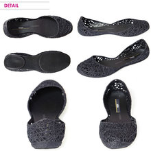 2013 Cutout wedges plastic flat shoes female sandals melissa jelly shoes bird nest rain boots