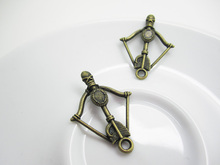 50 pcs 30x24mm Antique Bronze bow and arrow Charm Pendant cupid arrow