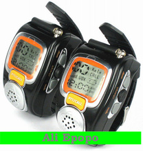 5PAIR/LOT Backlit LCD Two Way Radio Intercom Digital Mobile Walkie Talkie,Travel Wrist Watch Dual Band Interphone Transceiver