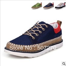 Free shipping ! 2013 Fashion British Style Lace-Up Casual Breathable Men’s Shoes hollow out Canvas Running Sneakers Shoes LA0052