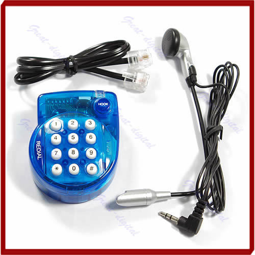mini hands free home corded telephone phone landline with headset