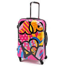 Free shipping 2013 fashion women’s Picasso trolley universal wheels luggage travel suitcase