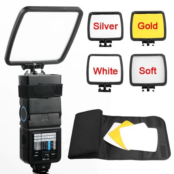 Professional Photo Studio Flash Reflector Diffuser Kit for Canon Nikon Pentax Camera DSLR