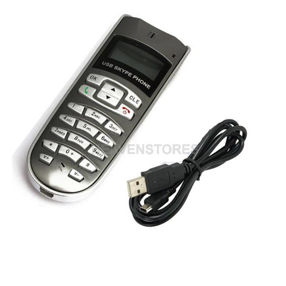 USB LCD Internet Phone Telephone Handset For Skype VOIP With Driver ...