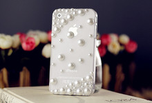 New Arrival 2013 Pure case with pearls case for iphone 5 case for iphone 4s case for galaxy s4 accessories Free Shipping – A104
