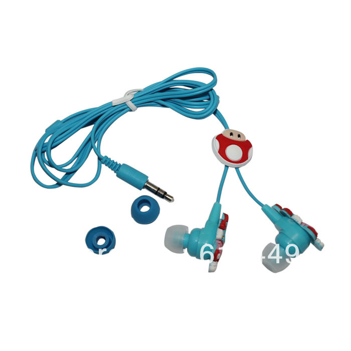 Купить в ухо 3,5 мм мультфильм earbuds гарнитура Супер Марио наушники ...