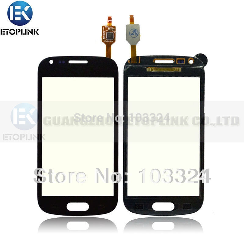 Pour samsung galaxy ace gt-s7560m ii-x blanc noir écran tactile digitizer verre 10 pcs par dhl livraison gratuite