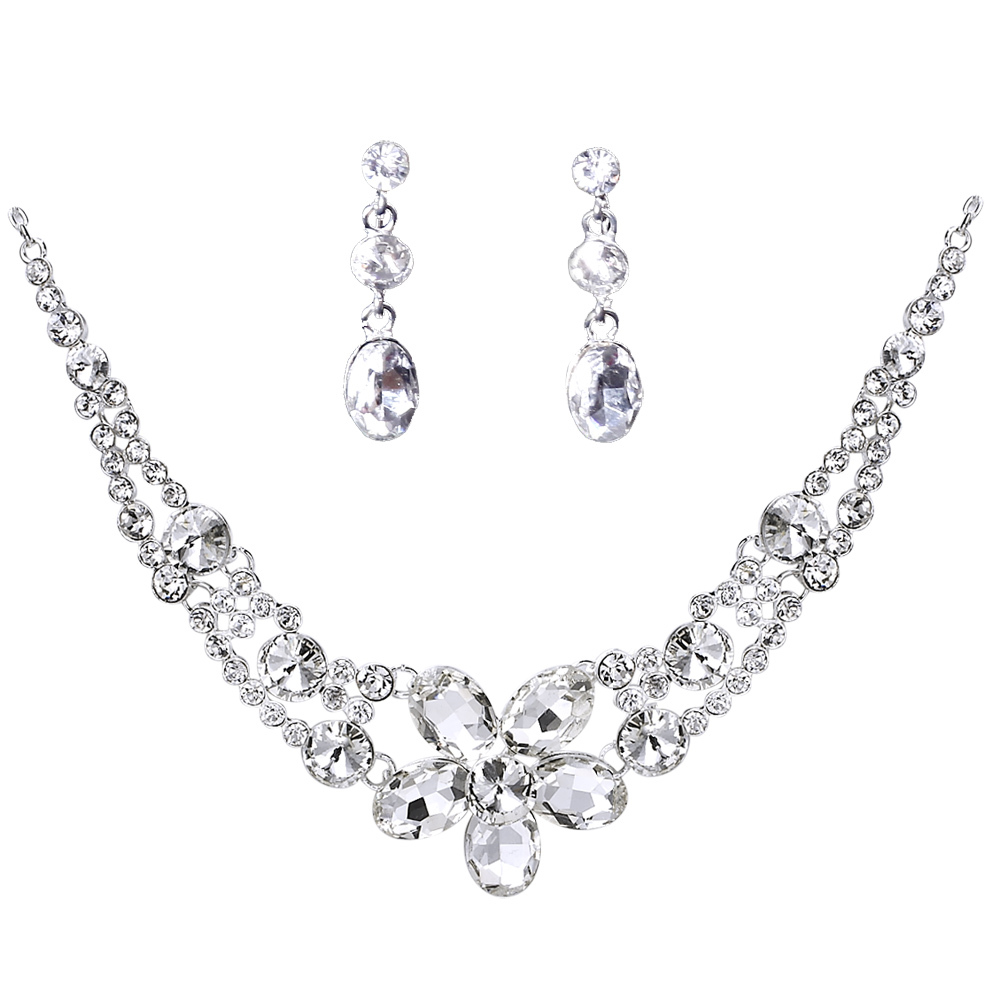 Influencial family sets chain bride marriage accessories sparkling chain sets bridal accessories 146