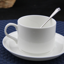 Fashion bone china white coffee cup set d’Angleterre black tea cup coffee utensils