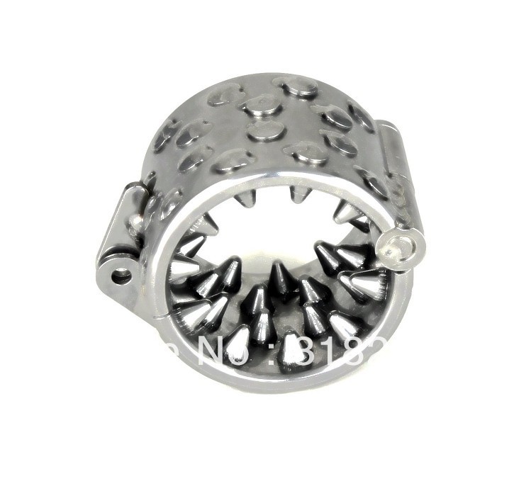 Stainless steel Kali's Teeths(4 Rows) Ring Male Chastity Device A090
