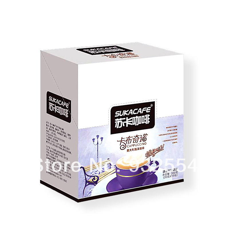 Free shipping Suka Italian cappuccino coffee 3 in one cappuccino instant coffee sweet melted