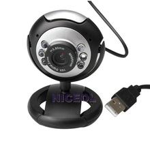 NI5L 8.0 Mega 30 M USB 6 LED Webcam Web Cam Camera Laptop Computer With Mic New