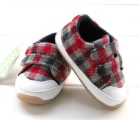 High quality color plaid baby shoes toddler shoes 898 free shipping