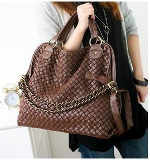 Handbags High Quality Korean WEAVING GRID Designers Shoulder Bags ...