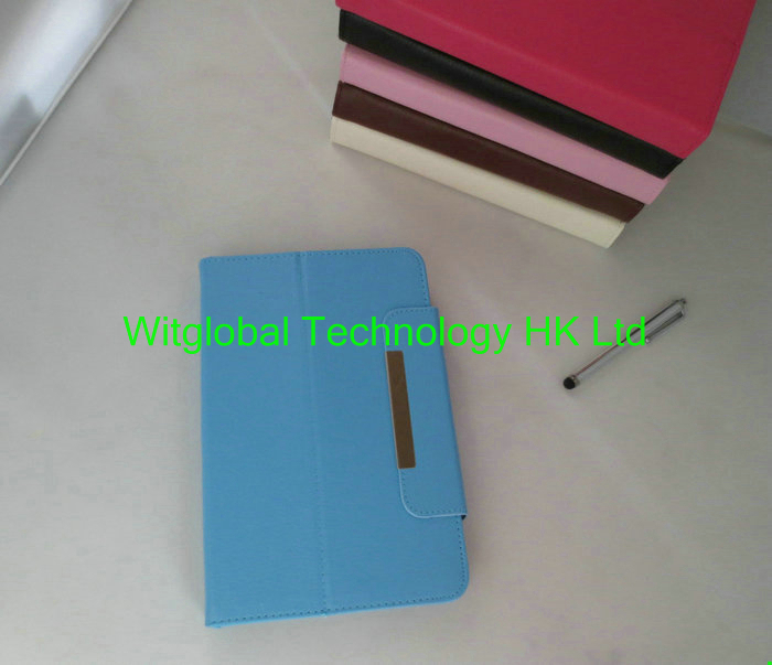 360 Rotary LEATHER CASE Cover +Stylus+Film For 7" Simbans 7 Curtis KLU