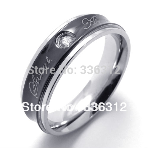 RA121654-Mens-Womens-Black-Stainless-Steel-Promise-heart-Ring-Couples ...