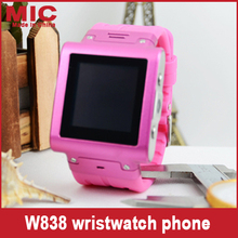 2013 Newest Watch Phone candy color case bluetooth waterproof Grade IP67 watch mobile phone with built