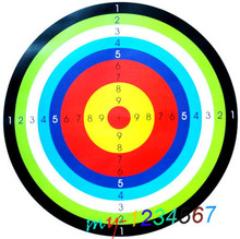 Rainbow 10 rings shooting archery target paper competition special training 40cm