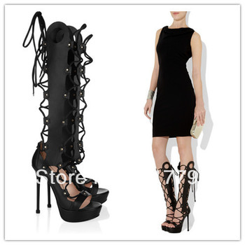 ... Shoes Fashion Long Sandal Boots Unique Design Gladiator Shoes For