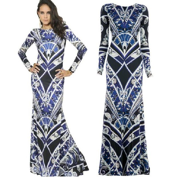 High-Fashion-Top-Quality-Women-s-Charming-Print-Jersey-Silk-Maxi-Dress ...