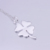 Wholesale P246 925 Sterling Silver Four Leaf Clover Necklace Pendant Fashion Sterling Silver 925 Jewelry