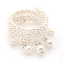 Colour bride pearl bracelet white plummeted into the accessories marriage accessories