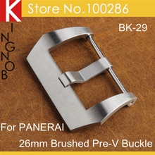 Free Shipping BK 29 316L Stainless Steel Brushed Pre V Watch Buckle 26mm Watch Clasp For