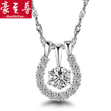 Silver jewelry 925 pure silver necklace female short design chain fashion marriage donuts