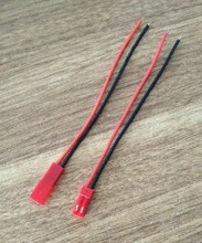 Free shipping 200pcs JST Female 20AWG silicone wire 10cm JST 2 pin connector plug lead cable