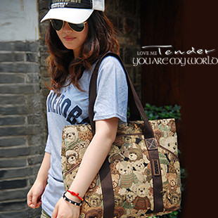 Princess classic lolita bag Vintage Hot selling The embroidery canvas bag female shoulder handbag 8384