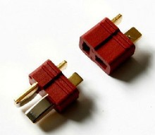 Free shipping T plug 100pairs 200pcs male and felame deans for RC lipi battery T plug