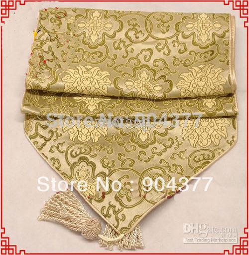 Damask Runner inch Tea Yellow  Table Extra Decorative Table Long  runners table long  108