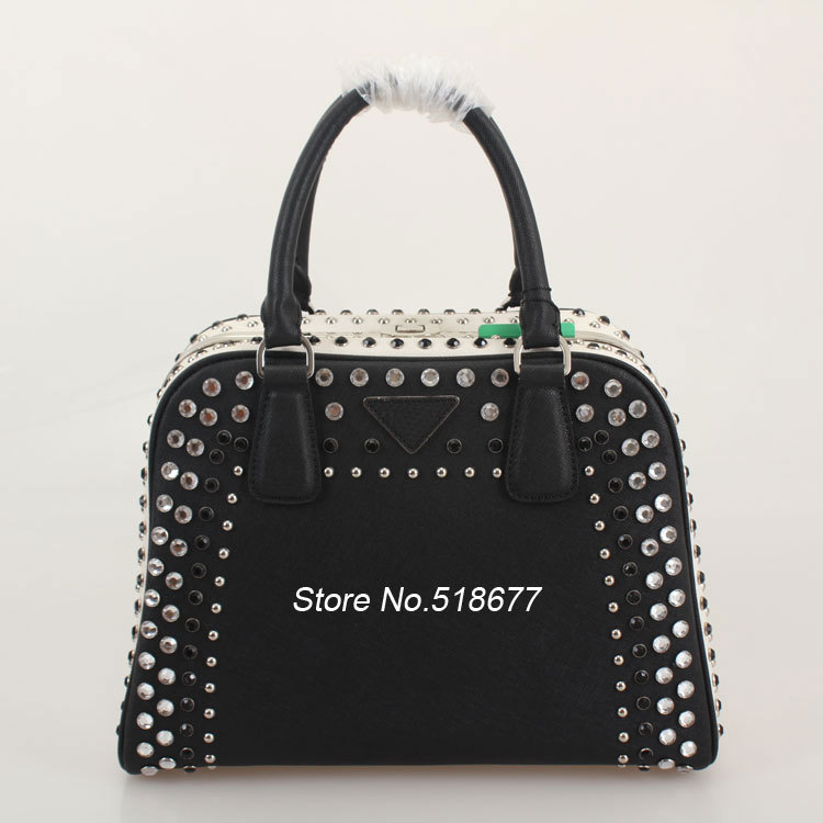 2014 Women Handbags Designers Brand Fashion Bag Handbag Real Leather Bag Rhinestones Bag Shoulder Bags New