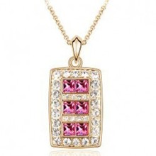 Holiday gift Women love accessories high quality alloy crystal necklace B37