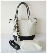 A93(white)Hot sale lady’s unique bag,PU,Size:32x41cm,4 different colors,Two function(handbag / messenger bag),Free shipping