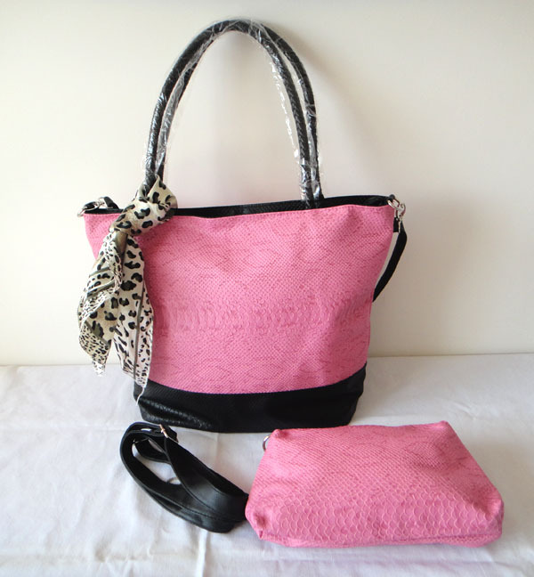 A93 pink Hot sale lady s unique bag PU Size 32x41cm 4 different colors Two function