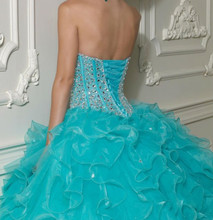 New Ball Gown Organza Prom Pageant Dresses Bridal Gowns Quinceanera Dresses