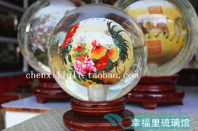 Glass  Promotion Online Decorating for Promotional Shopping balls Glass glass painting   Balls