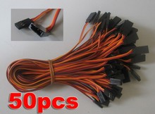 Free ship 300mm Servo Extension Lead wire cable for JR Futaba 50pcs lot JR male plug