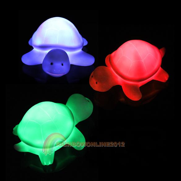 R1 New Turtle LED 7 Colours Night light Lamp Party Christmas Decoration Colorful
