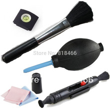 hot! 5 In 1 spirit hot shoe  Lens brush Cleaning Kit Camera Pen Cleaning Pen/Cloth Lens blower for canon nikon sony pentax
