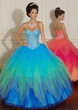 Jeweled Evening/Prom/Formal/Party dress/Quinceanera/Ball gown/SZ 6 8 10 12 14