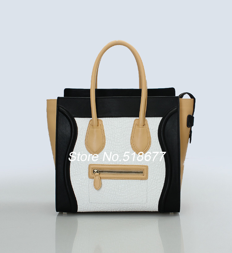 2014 Autumn Handbags Smiley Bag Genuine Leather Bags Designer Handbags for Women High Quality