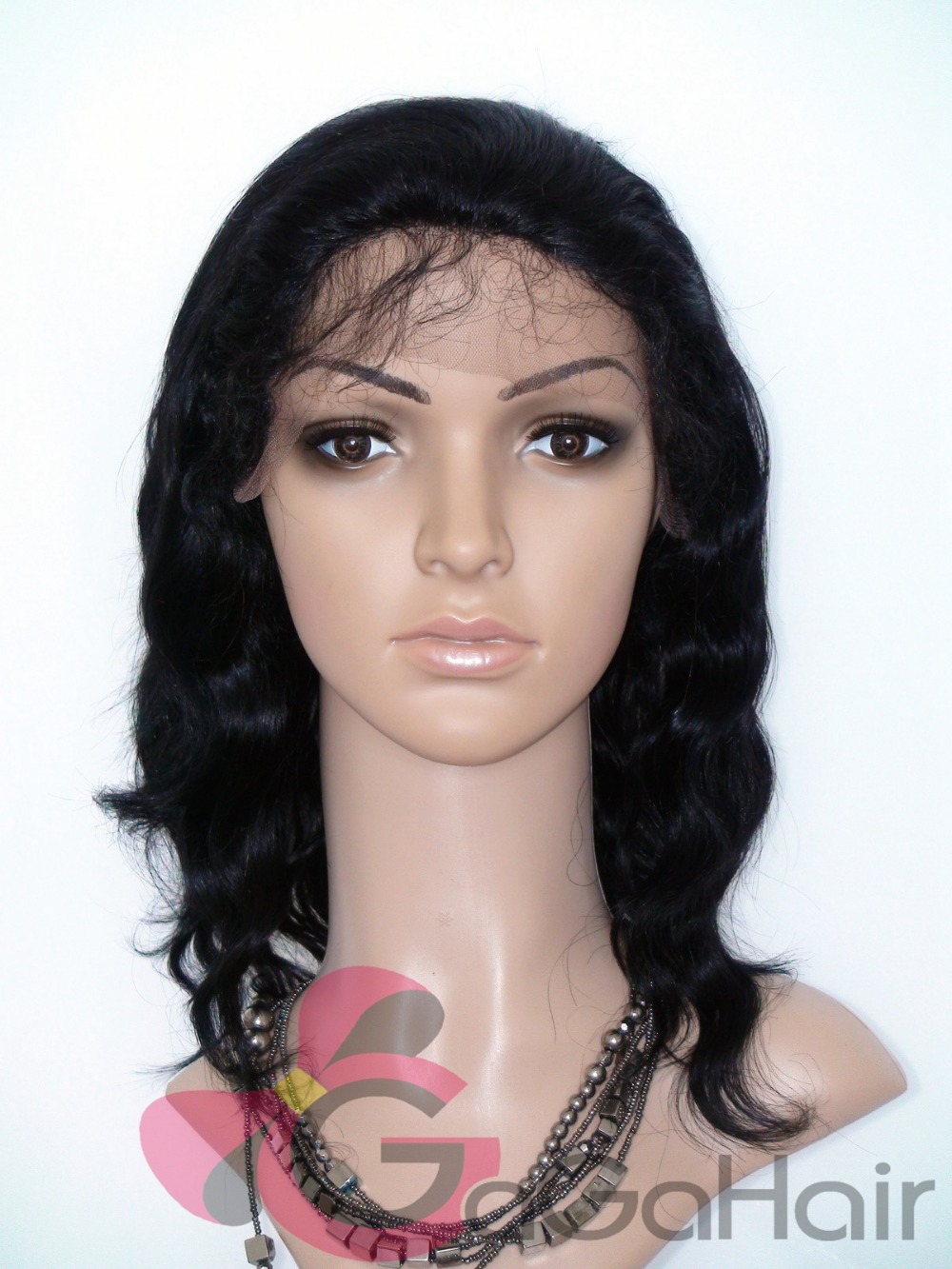 Lace front wig human hair 10 inch