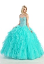2 Colors Quinceanera Ball Gown Dresses Prom Evening Pageant Party Formal XS XL