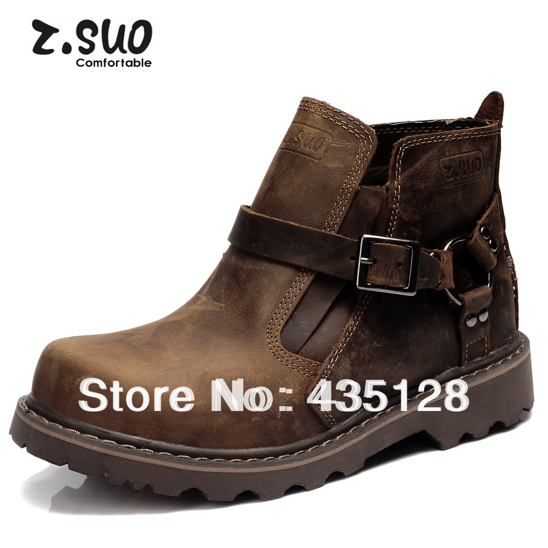 boots genuine leather boots outdoor work boots male high top shoes ...