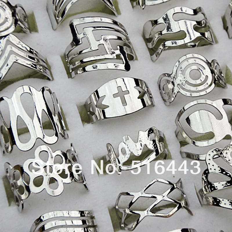 100pcs Mix Style Adjustable Rings or Toe Rings for Women Mens Wholesale Jewelry Lots A 003