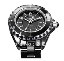 USA HOT SELLING E C TUNGSTEN JEWELRY WOMEN MENS BLACK WHITE CERAMIC WRISTWATCHES HIS OR HER