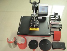 Higher cost performance 6 IN 1 Heat Press Machine,T shirt/Mug/Cap/Plate/Mouse Pad/Iphone Case Printer ,&Sublimation Machine