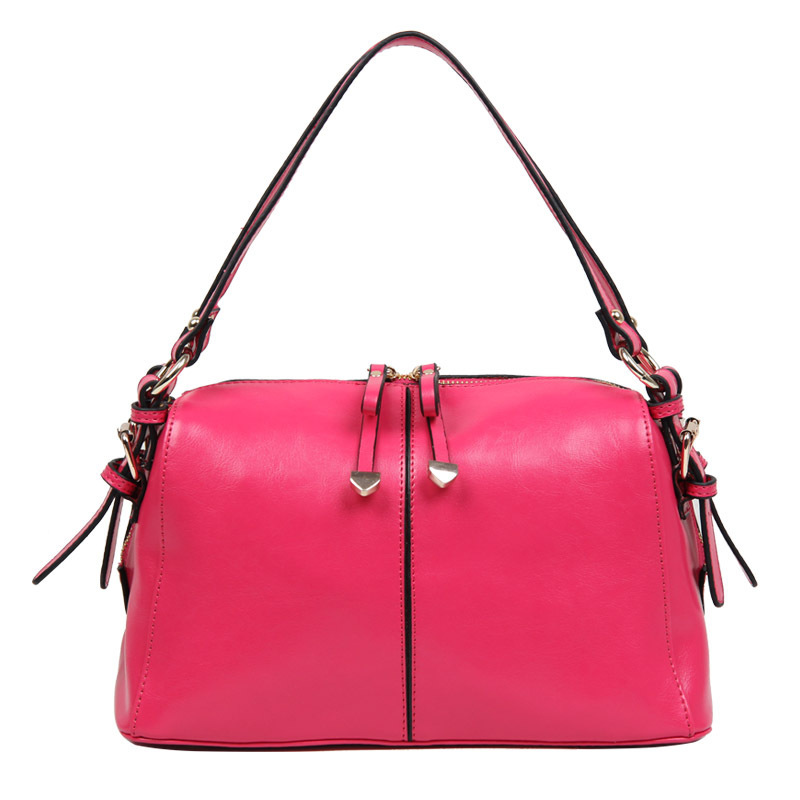  Geniune Leather Woman Messenger Bag Calfskin Double Zipper Super Luxury Quality Cowhide Handbag Small Red